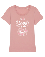 HAIR STYLIST Tricou mânecă scurtă guler larg fitted Damă Expresser