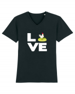 LOVE Tricou mânecă scurtă guler V Bărbat Presenter