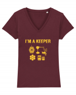 BEEKEEPER Tricou mânecă scurtă guler V Damă Evoker