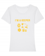 BEEKEEPER Tricou mânecă scurtă guler larg fitted Damă Expresser