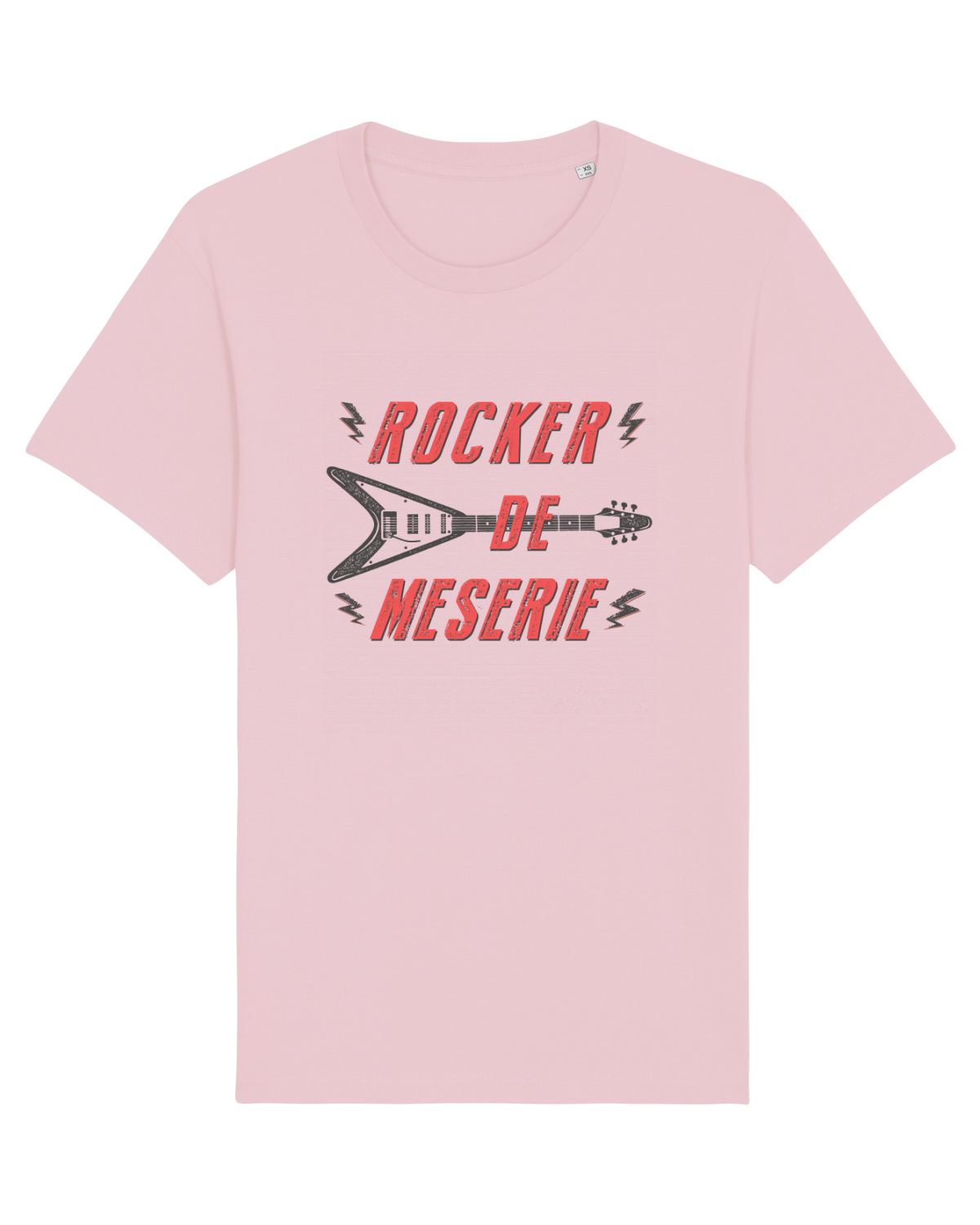 Tricou mânecă scurtă Unisex Rocker Cotton Pink