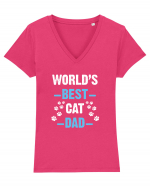 CAT DAD Tricou mânecă scurtă guler V Damă Evoker