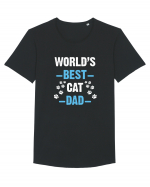 CAT DAD Tricou mânecă scurtă guler larg Bărbat Skater