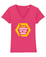 BEEKEEPER Tricou mânecă scurtă guler V Damă Evoker
