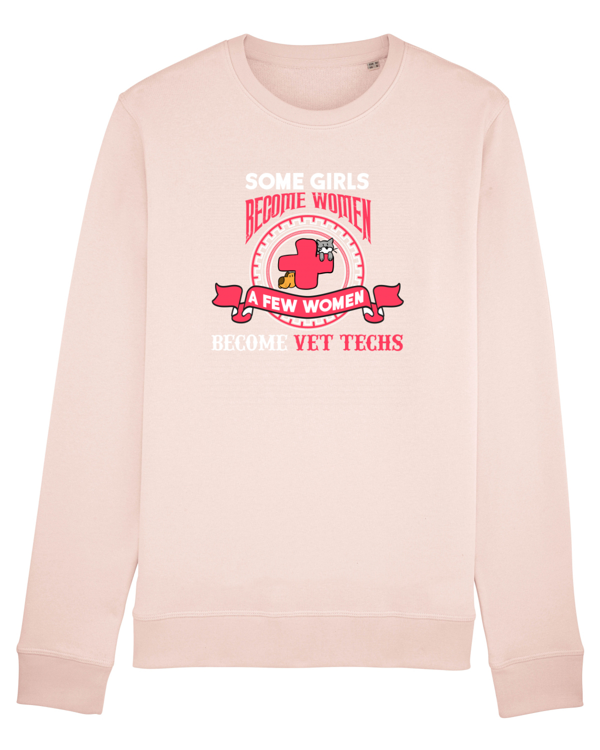 Bluză mânecă lungă Unisex Rise Candy Pink