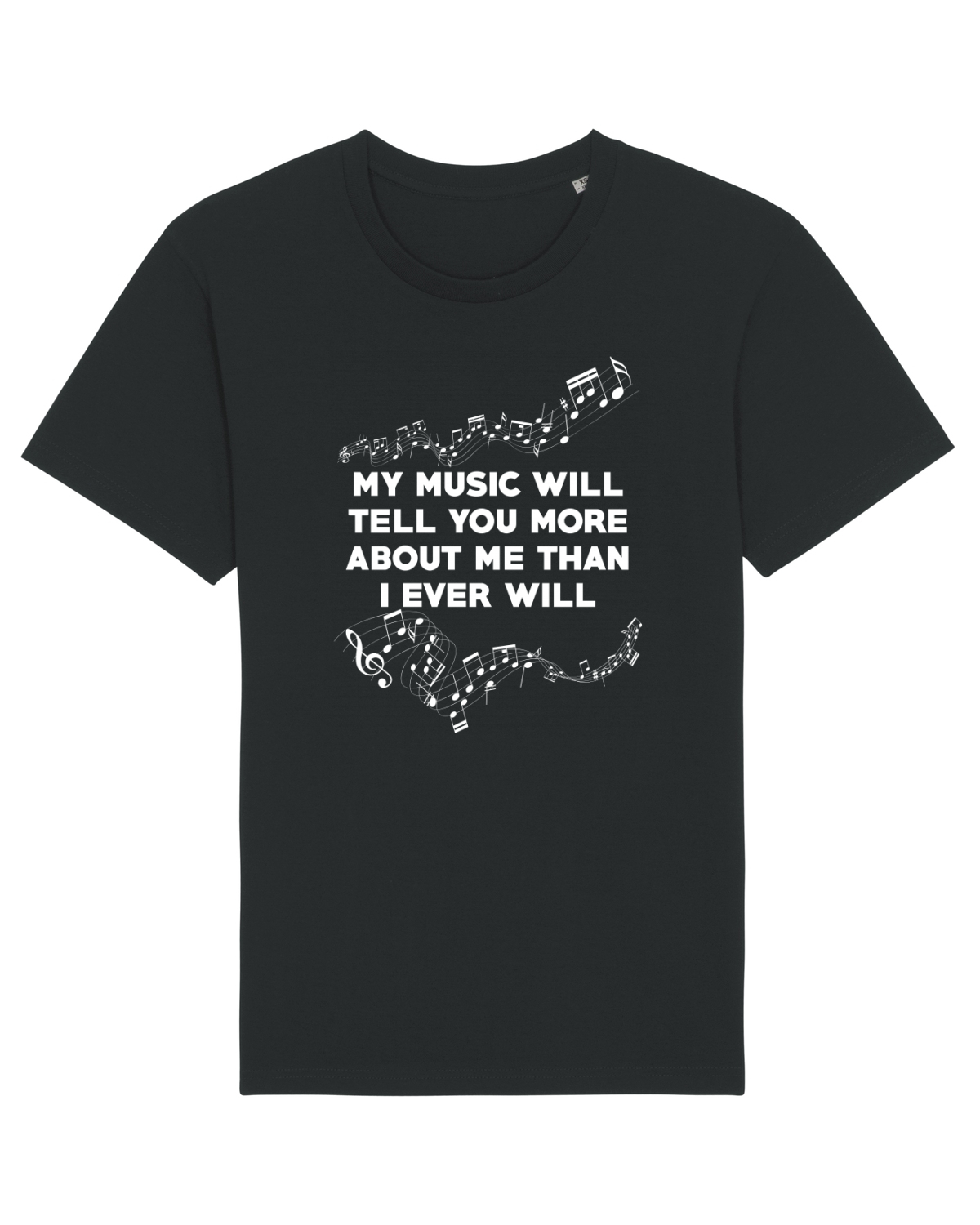 Tricou mânecă scurtă Unisex Rocker Black