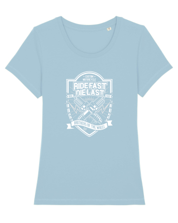 Ride Fast or Die Last Garrage White Sky Blue
