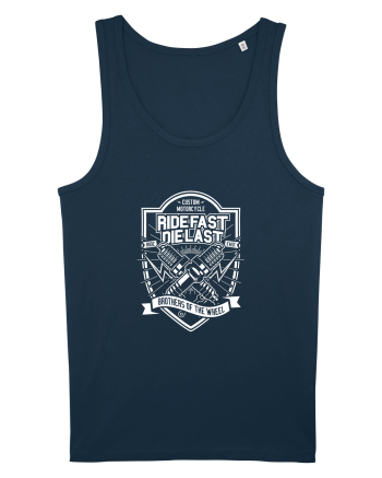 Ride Fast or Die Last Garrage White Navy