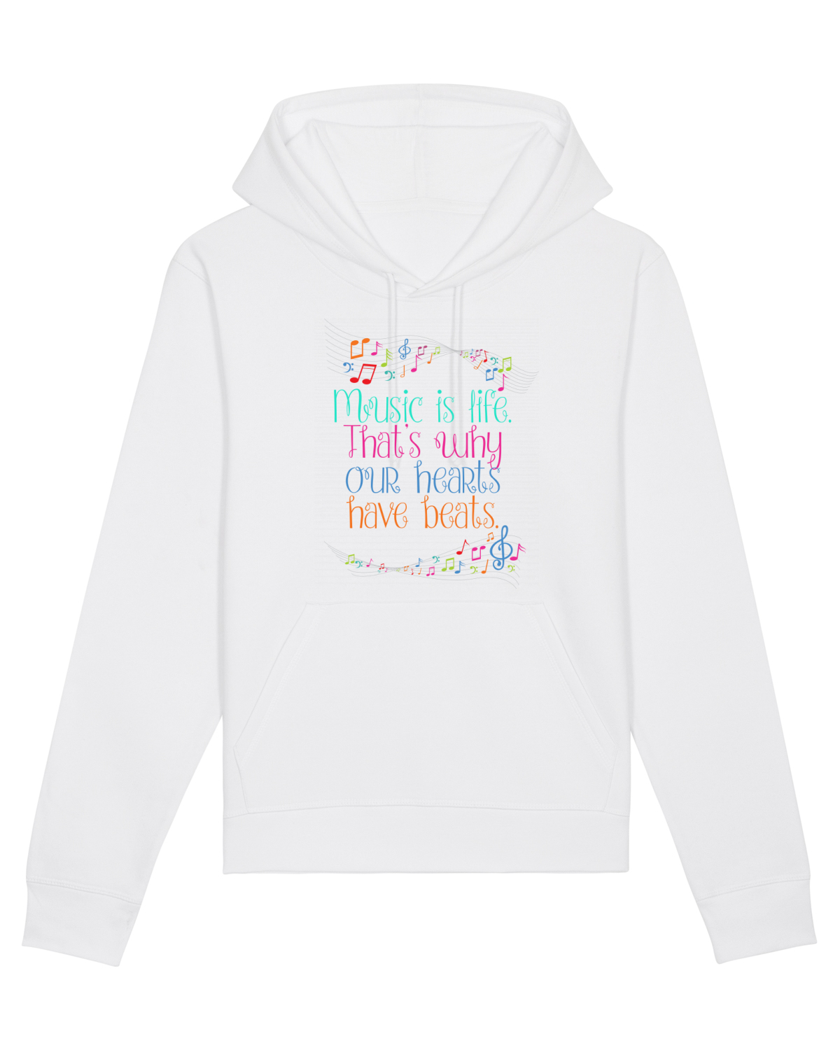 Hanorac Unisex Drummer White