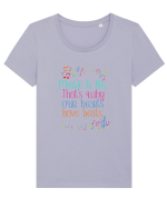 MUSIC Tricou mânecă scurtă guler larg fitted Damă Expresser