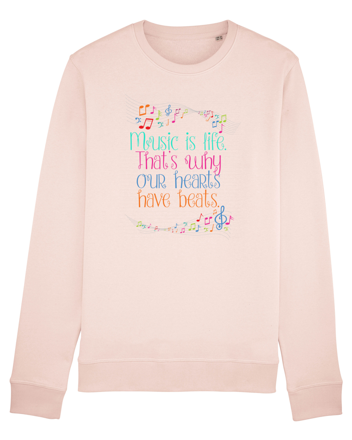 Bluză mânecă lungă Unisex Rise Candy Pink