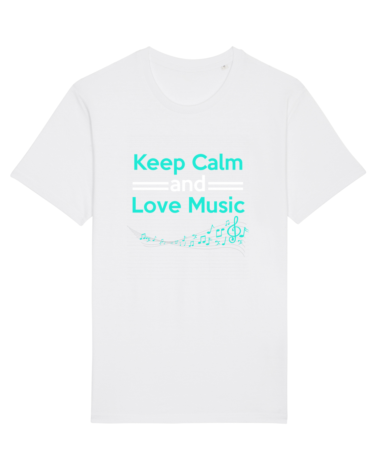 Tricou mânecă scurtă Unisex Rocker White