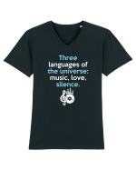MUSIC Tricou mânecă scurtă guler V Bărbat Presenter