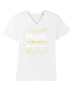 MUSIC Tricou mânecă scurtă guler V Bărbat Presenter