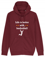 BASKETBALL  Hanorac cu fermoar Unisex Connector