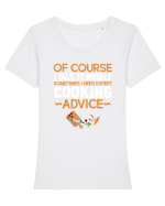 COOKING Tricou mânecă scurtă guler larg fitted Damă Expresser