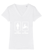 BOYFRIEND Tricou mânecă scurtă guler V Damă Evoker
