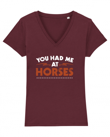 HORSES Burgundy