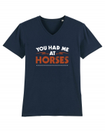 HORSES Tricou mânecă scurtă guler V Bărbat Presenter