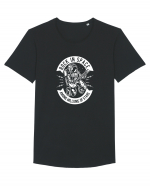 Rock in Space White Tricou mânecă scurtă guler larg Bărbat Skater