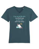 PHONE Tricou mânecă scurtă guler V Bărbat Presenter