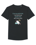 PHONE Tricou mânecă scurtă guler larg Bărbat Skater