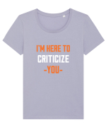 CRITICA Tricou mânecă scurtă guler larg fitted Damă Expresser
