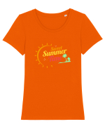 SUMMER Tricou mânecă scurtă guler larg fitted Damă Expresser
