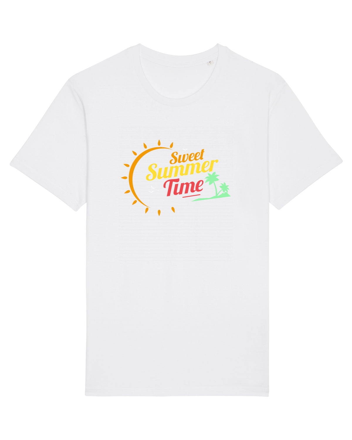 Tricou mânecă scurtă Unisex Rocker White