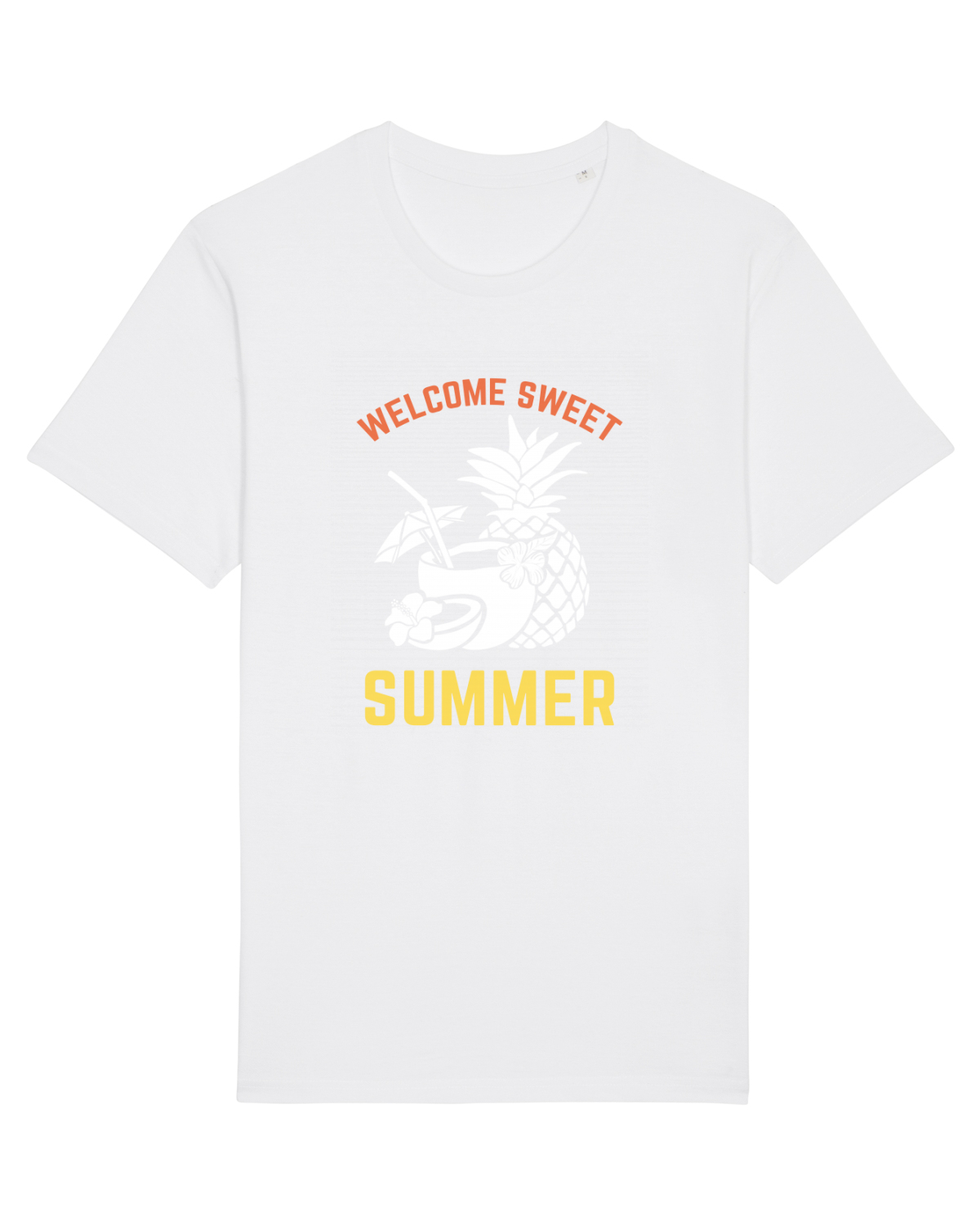 Tricou mânecă scurtă Unisex Rocker White