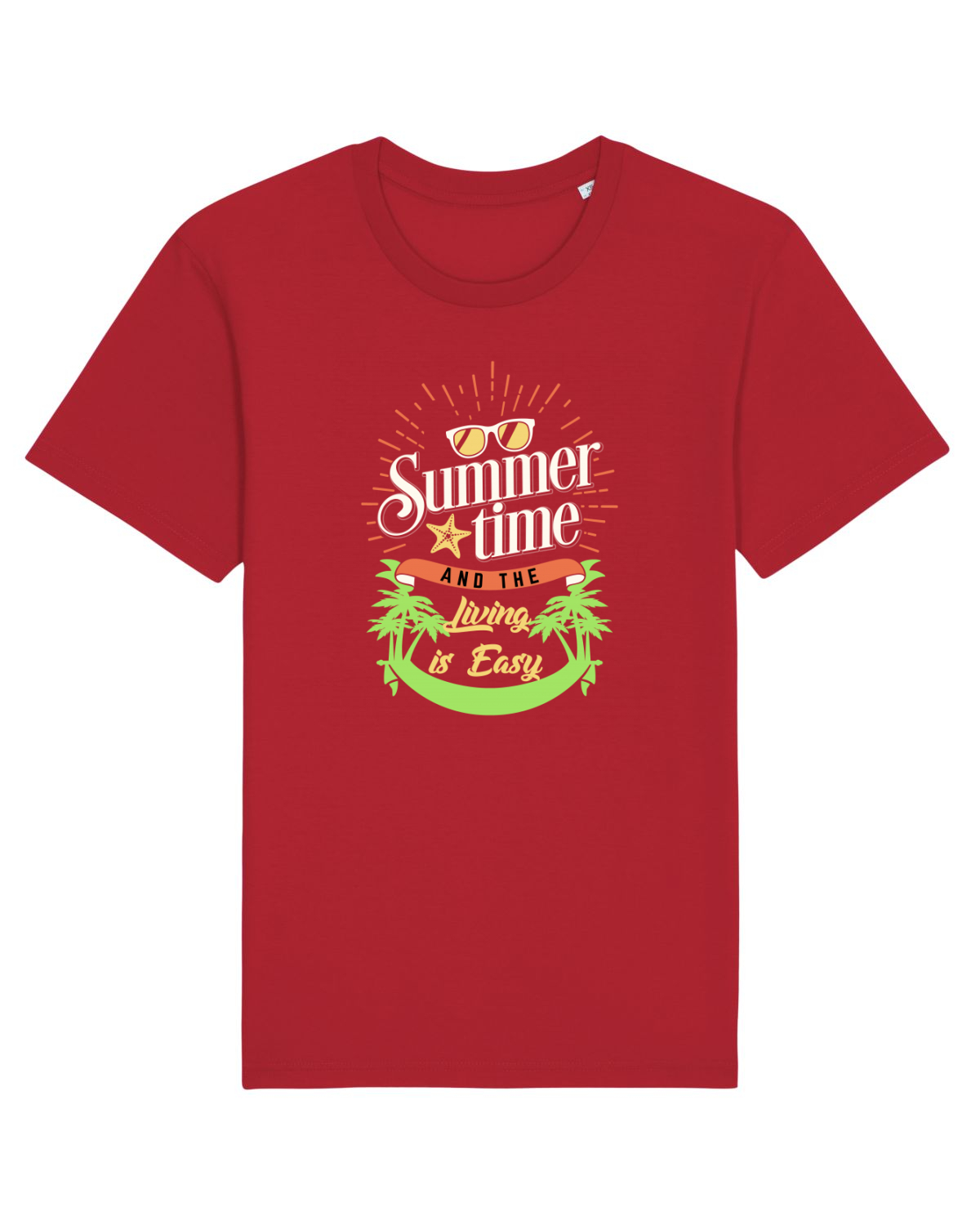 Tricou mânecă scurtă Unisex Rocker Red