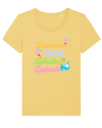 SUMMER Tricou mânecă scurtă guler larg fitted Damă Expresser