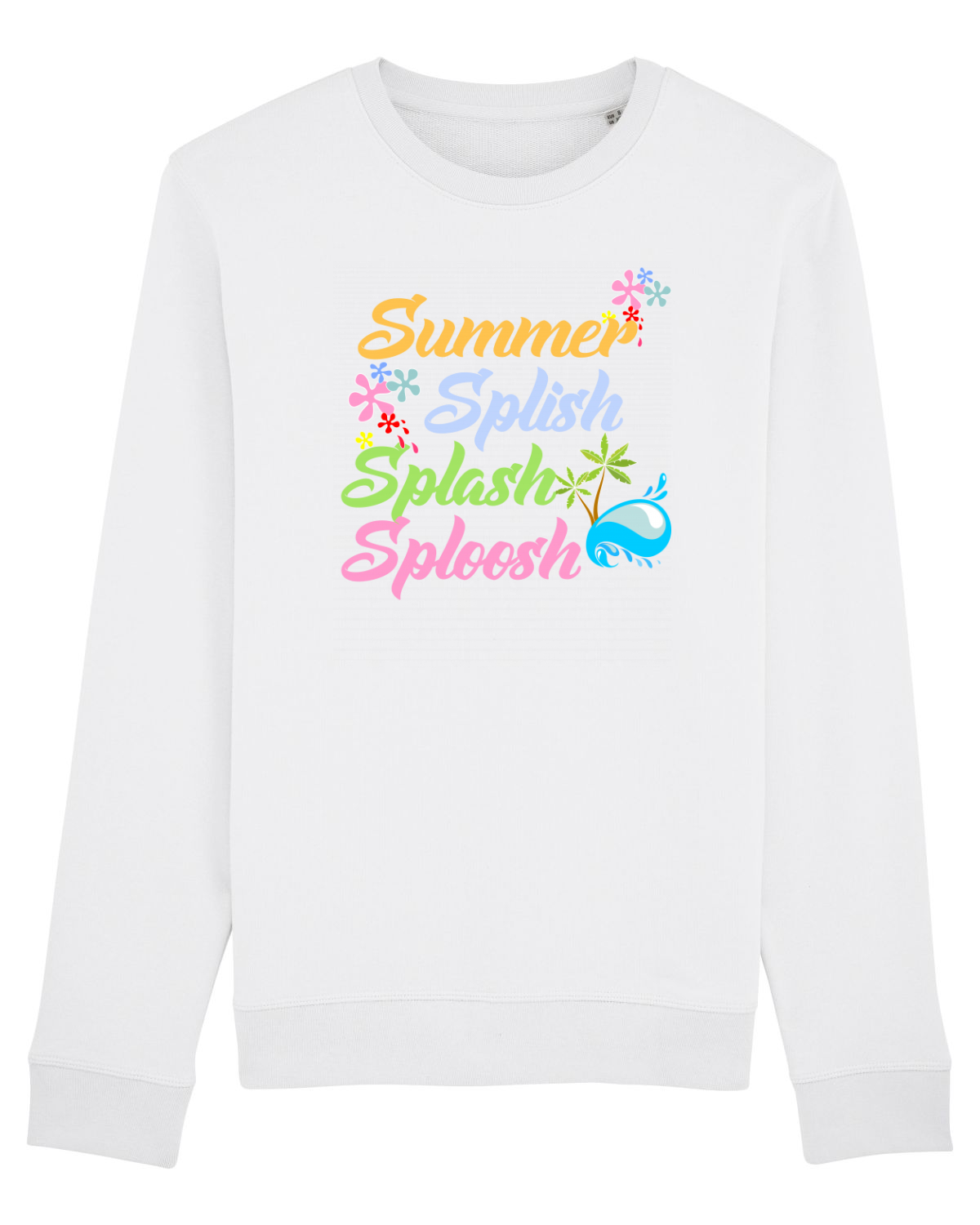 Bluză mânecă lungă Unisex Rise White