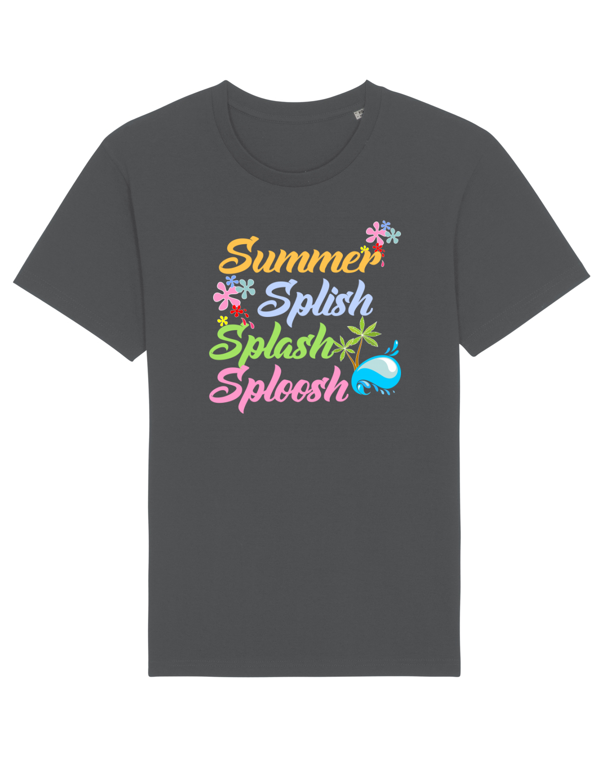 Tricou mânecă scurtă Unisex Rocker Anthracite