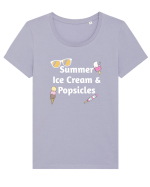 SUMMER Tricou mânecă scurtă guler larg fitted Damă Expresser