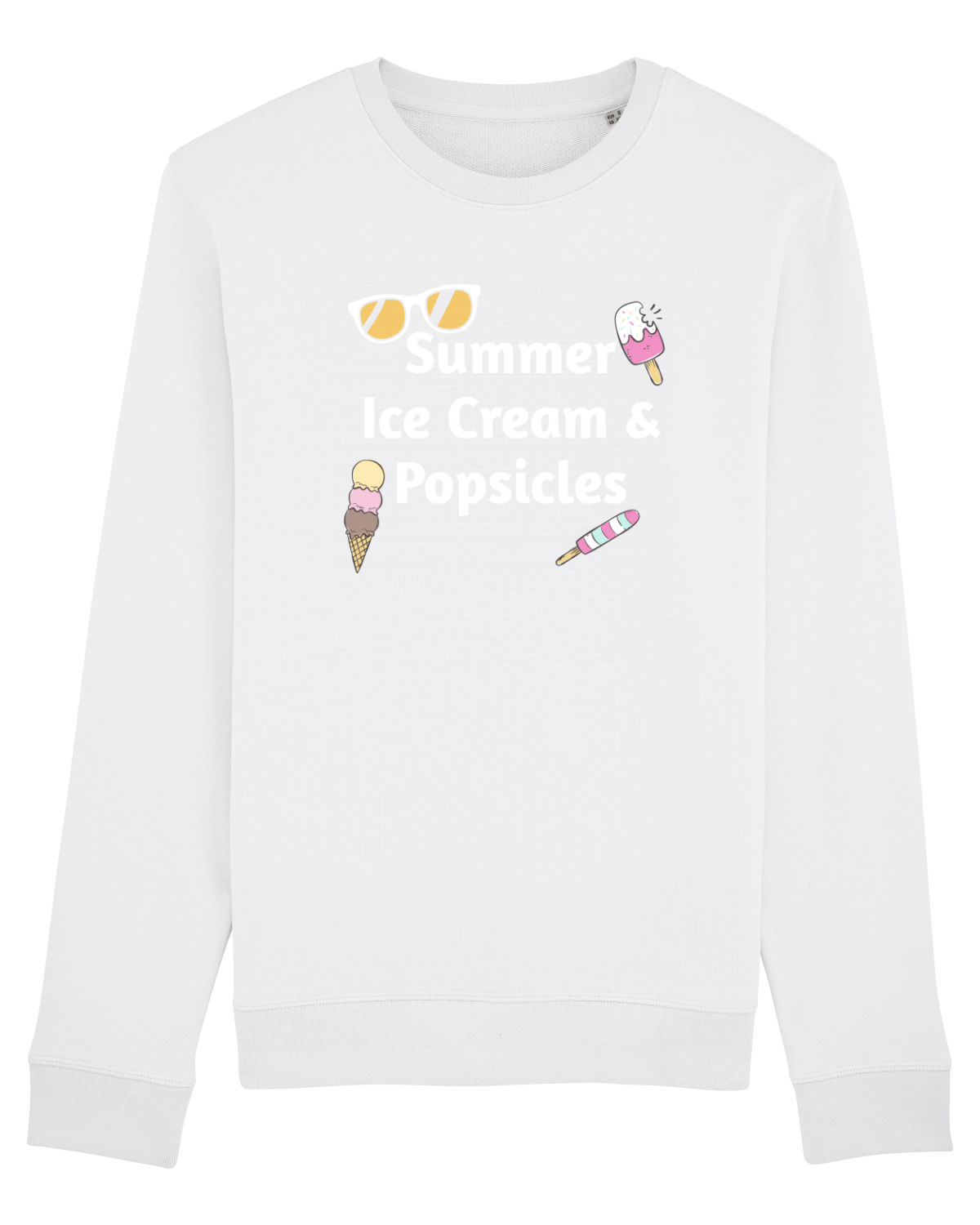 Bluză mânecă lungă Unisex Rise White