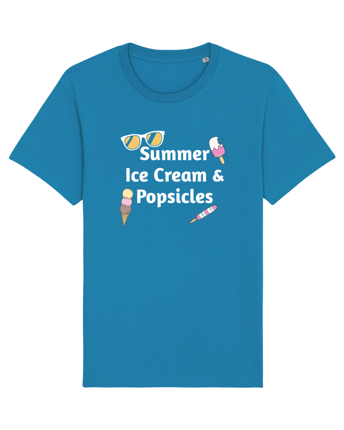 Tricou mânecă scurtă Unisex Rocker Azur