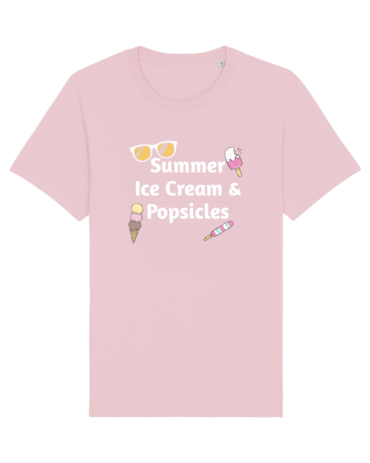 Tricou mânecă scurtă Unisex Rocker Cotton Pink