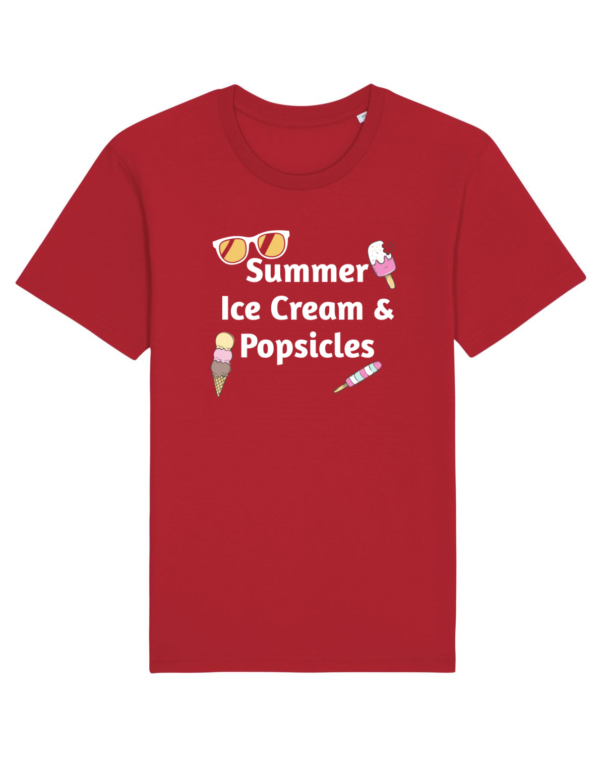 Tricou mânecă scurtă Unisex Rocker Red