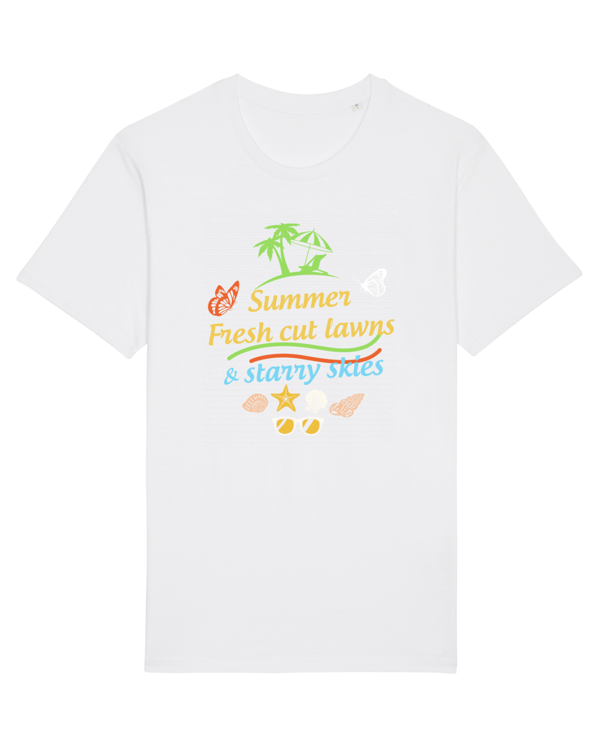 Tricou mânecă scurtă Unisex Rocker White