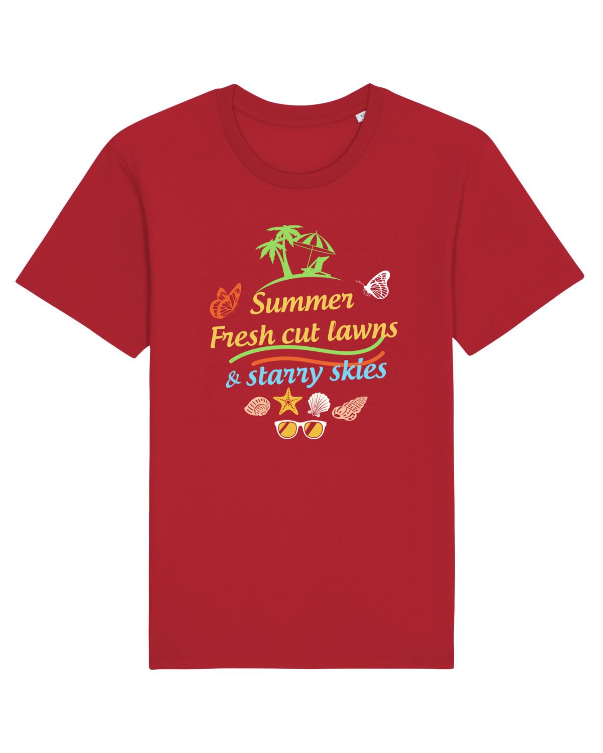 Tricou mânecă scurtă Unisex Rocker Red