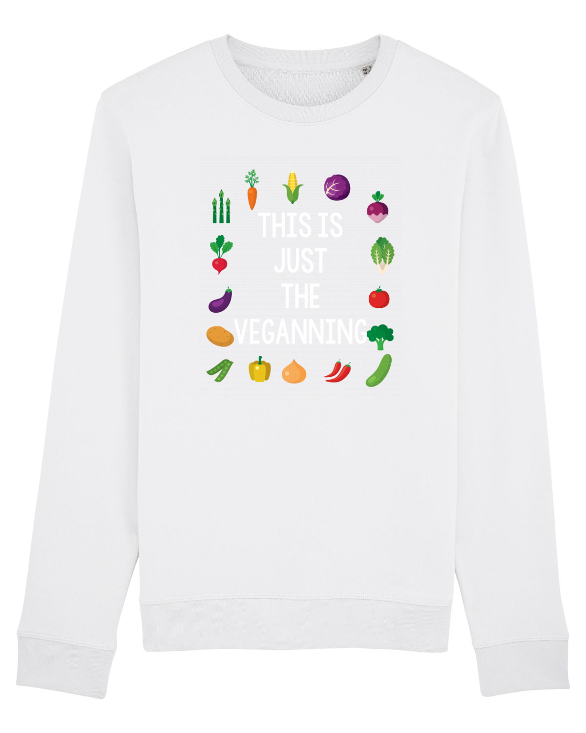 Bluză mânecă lungă Unisex Rise White