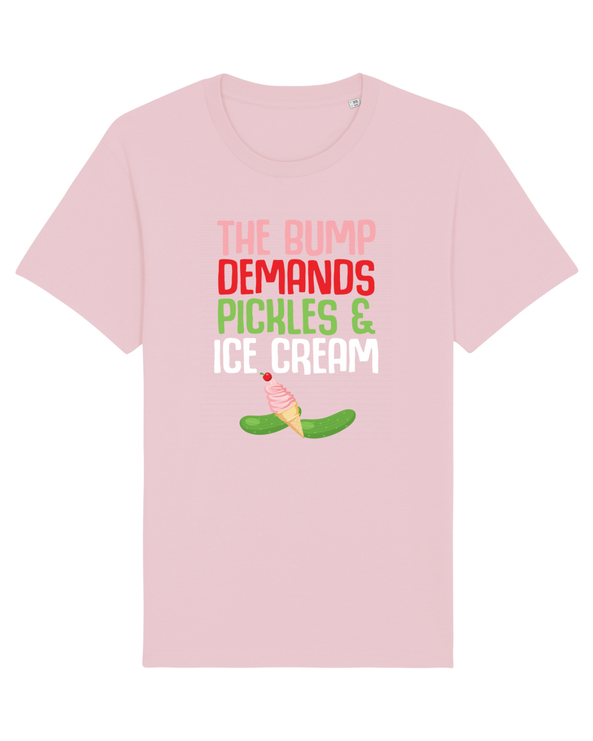Tricou mânecă scurtă Unisex Rocker Cotton Pink