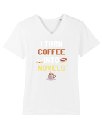 COFFEE Tricou mânecă scurtă guler V Bărbat Presenter