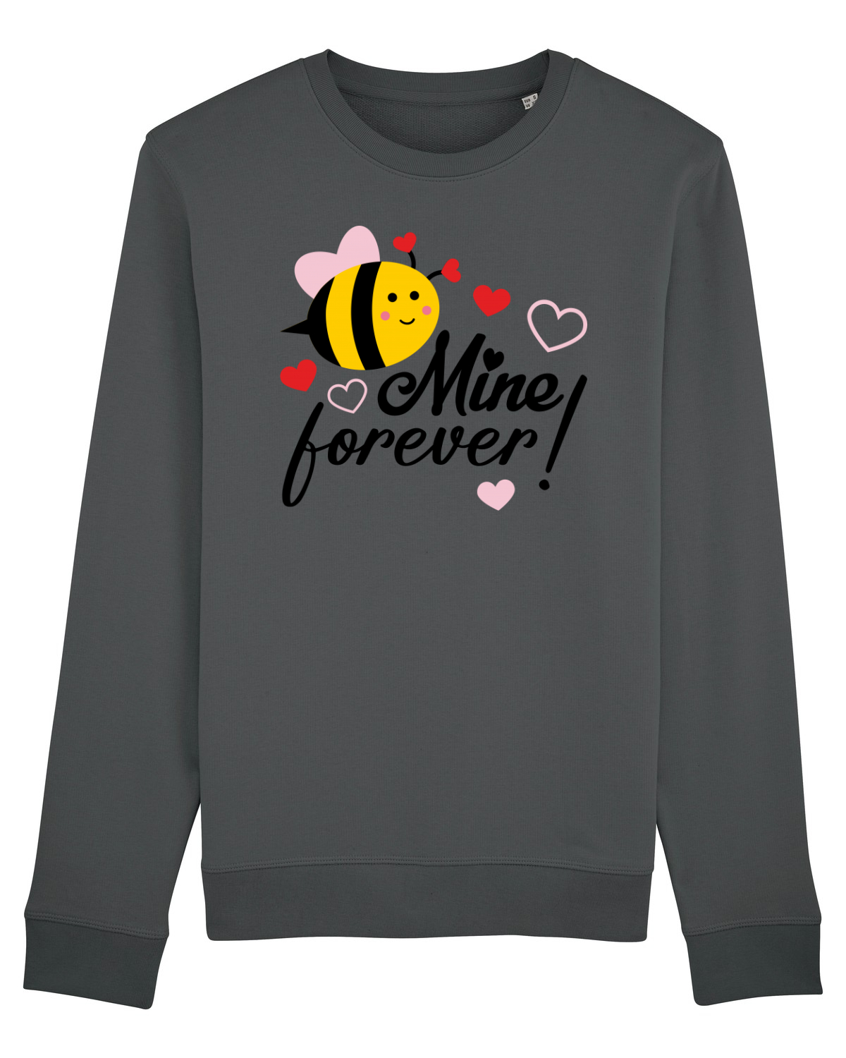 Bluză mânecă lungă Unisex Rise Anthracite