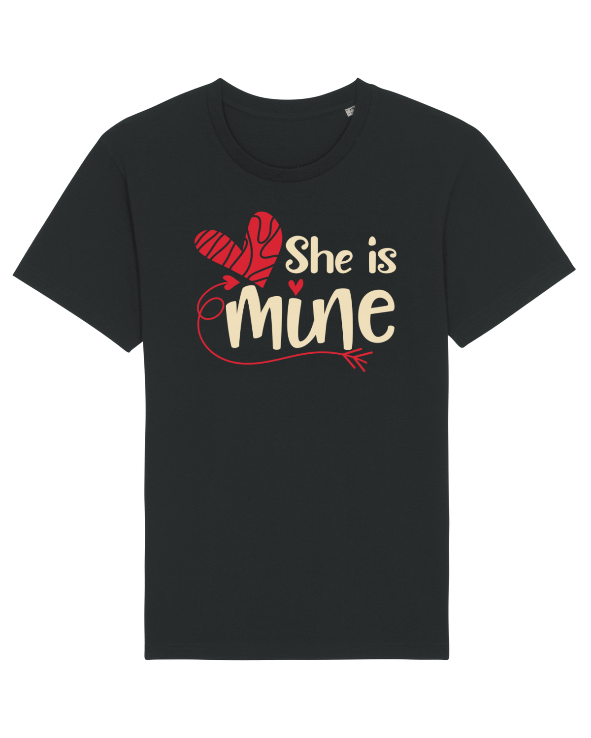 Tricou mânecă scurtă Unisex Rocker Black