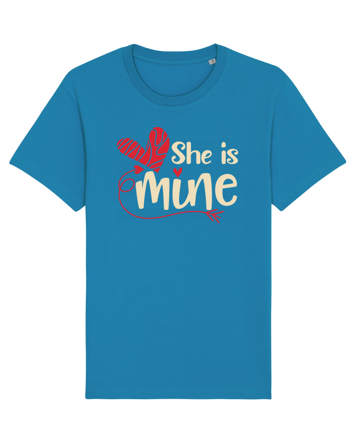 Tricou mânecă scurtă Unisex Rocker Azur