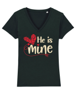He is mine Tricou mânecă scurtă guler V Damă Evoker