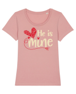 He is mine Tricou mânecă scurtă guler larg fitted Damă Expresser