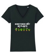 PLANTS Tricou mânecă scurtă guler V Damă Evoker